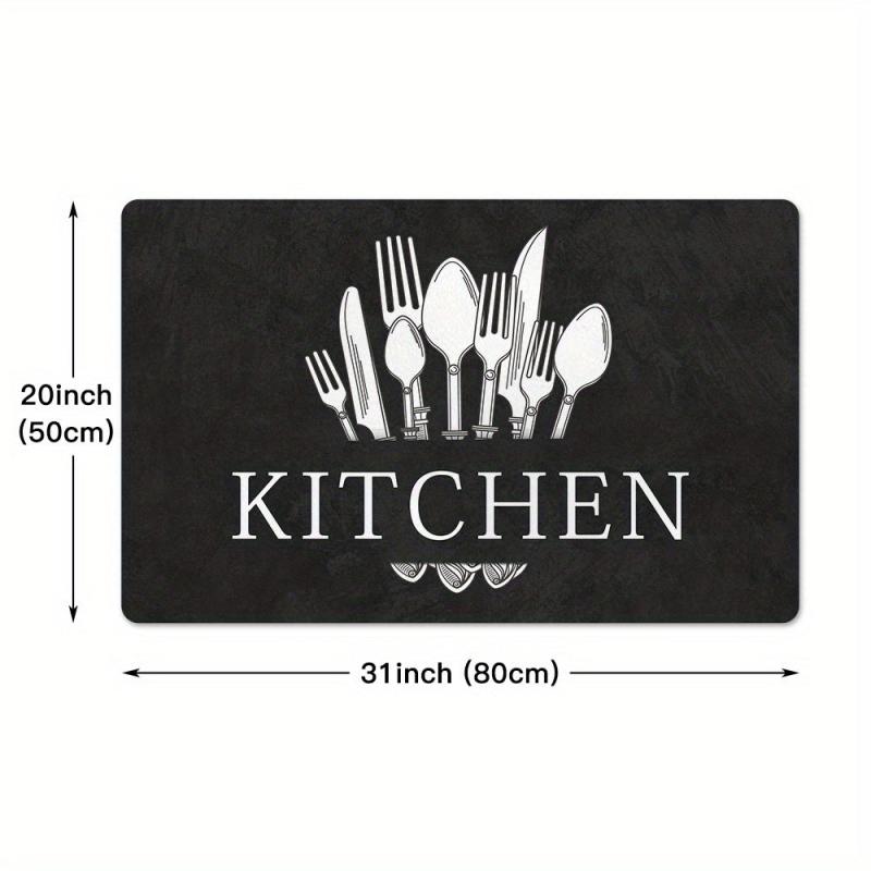 Soft Cushioned Anti Fatigue Kitchen Rug