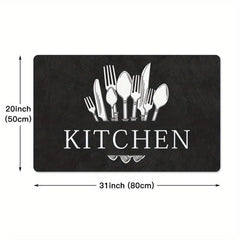 Soft Cushioned Anti Fatigue Kitchen Rug