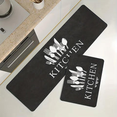Soft Cushioned Anti Fatigue Kitchen Rug
