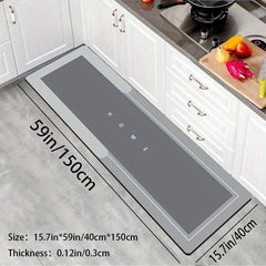 Soft Diatom Kitchen Floor Mat Non-slip Oilproof Waterproof Mat