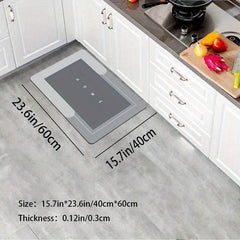 Soft Diatom Kitchen Floor Mat Non-slip Oilproof Waterproof Mat