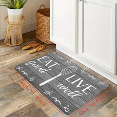 Letter Kitchen Mat Non-slip Kitchen Rug Indoor Floor Mat