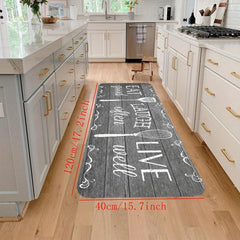 Letter Kitchen Mat Non-slip Kitchen Rug Indoor Floor Mat