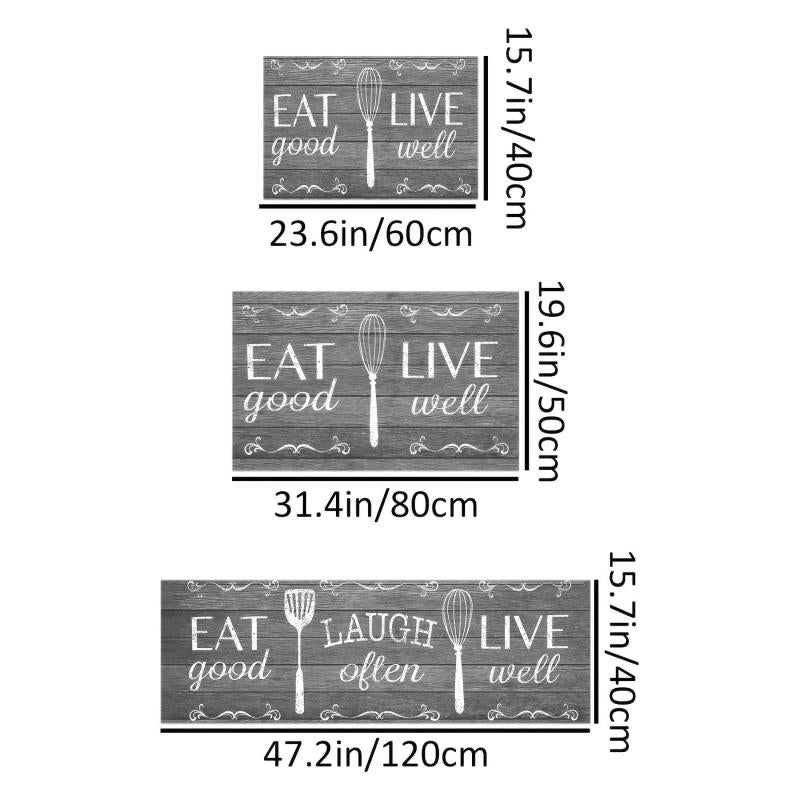 Letter Kitchen Mat Non-slip Kitchen Rug Indoor Floor Mat