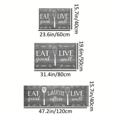 Letter Kitchen Mat Non-slip Kitchen Rug Indoor Floor Mat