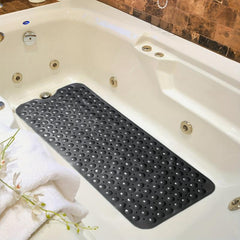 XL Non Slip Bath Tub Shower Mat Suction Cups Washable Drain Holes