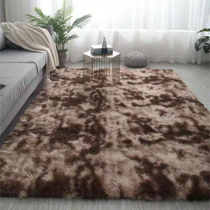 Ultra Soft Plush Shag Area Rug Non-slip Tie Dyed Fluffy Carpet
