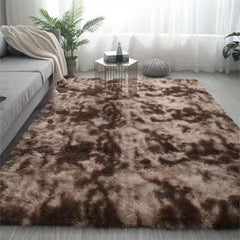 Ultra Soft Plush Shag Area Rug Non-slip Tie Dyed Fluffy Carpet