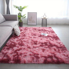 Ultra Soft Plush Shag Area Rug Non-slip Tie Dyed Fluffy Carpet