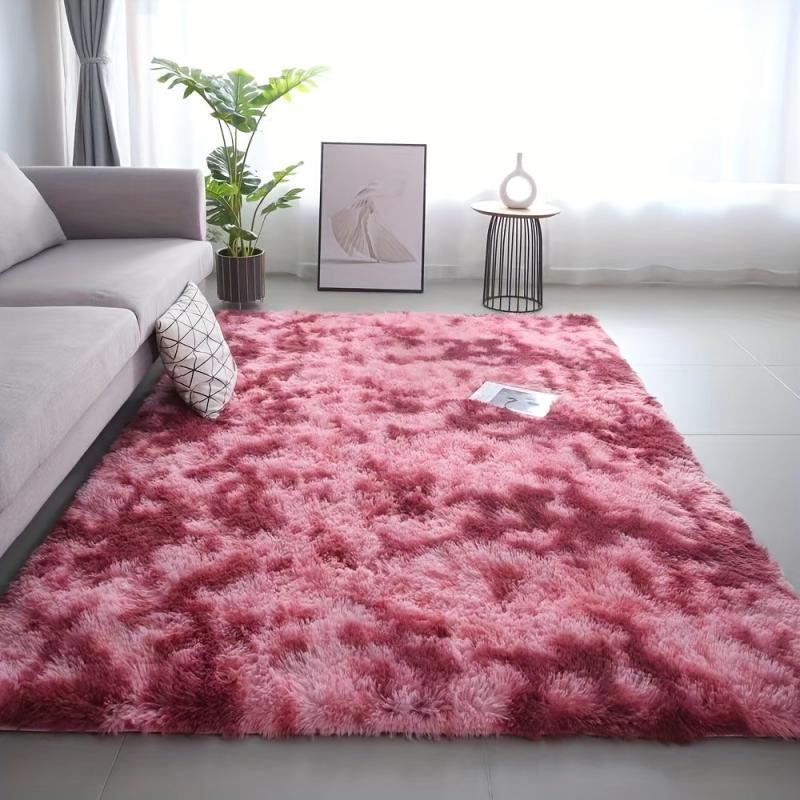 Ultra Soft Plush Shag Area Rug Non-slip Tie Dyed Fluffy Carpet