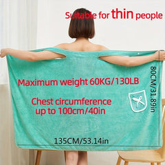 Women's Wearable Bath Wrap Towels with Pocket