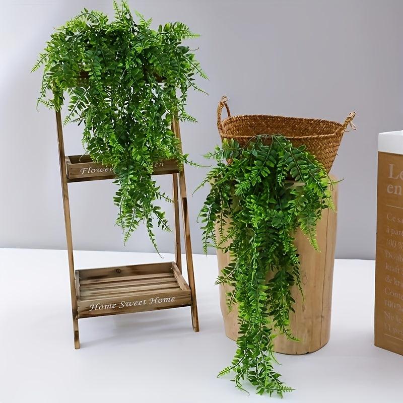 2pcs Artificial Hanging Fern Vines Persian Grass Rattan