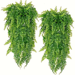 2pcs Artificial Hanging Fern Vines Persian Grass Rattan