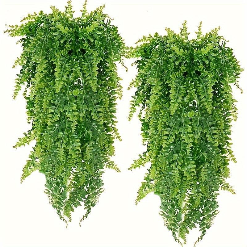 2pcs Artificial Hanging Fern Vines Persian Grass Rattan
