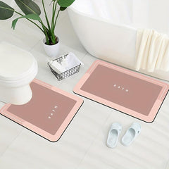 Soft & Non Slip Bath Mat, Water Absorbent & Rubber Backed Washable Floor Mat