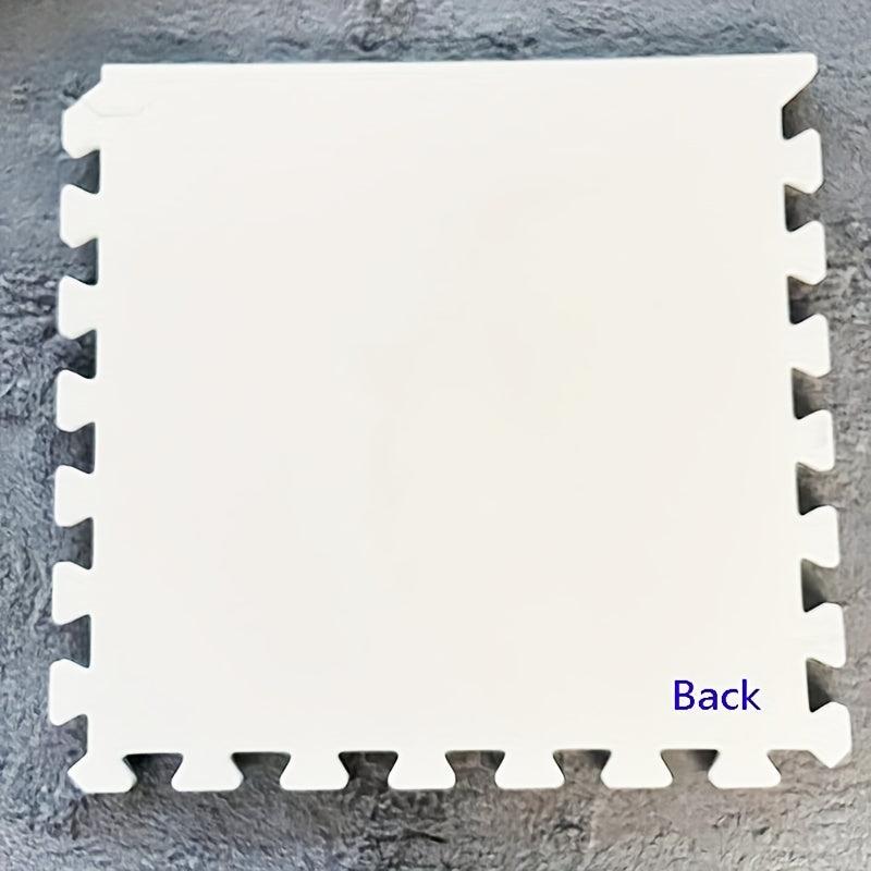 12pcs Interlocking Plush Puzzle Foam Floor Mat Soft and Comfortable