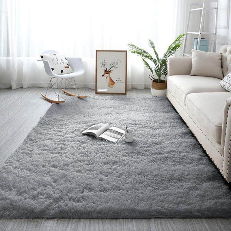 Nordic Silk Wool Carpet Living Room Sofa Coffee Table Blanket