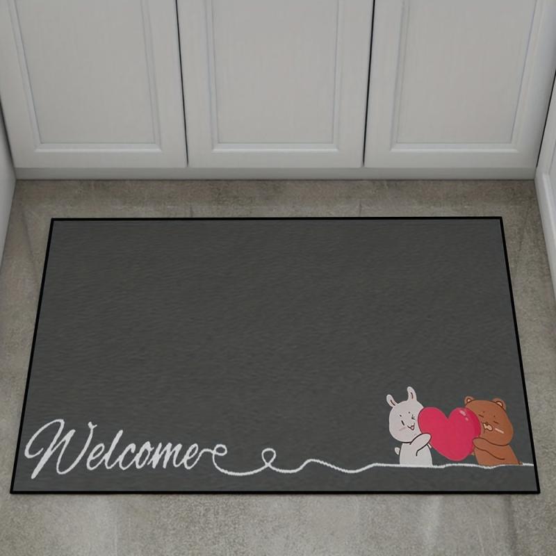 Grey Anti Fatigue Kitchen Floor Mat Anti Slip Polyester Carpet