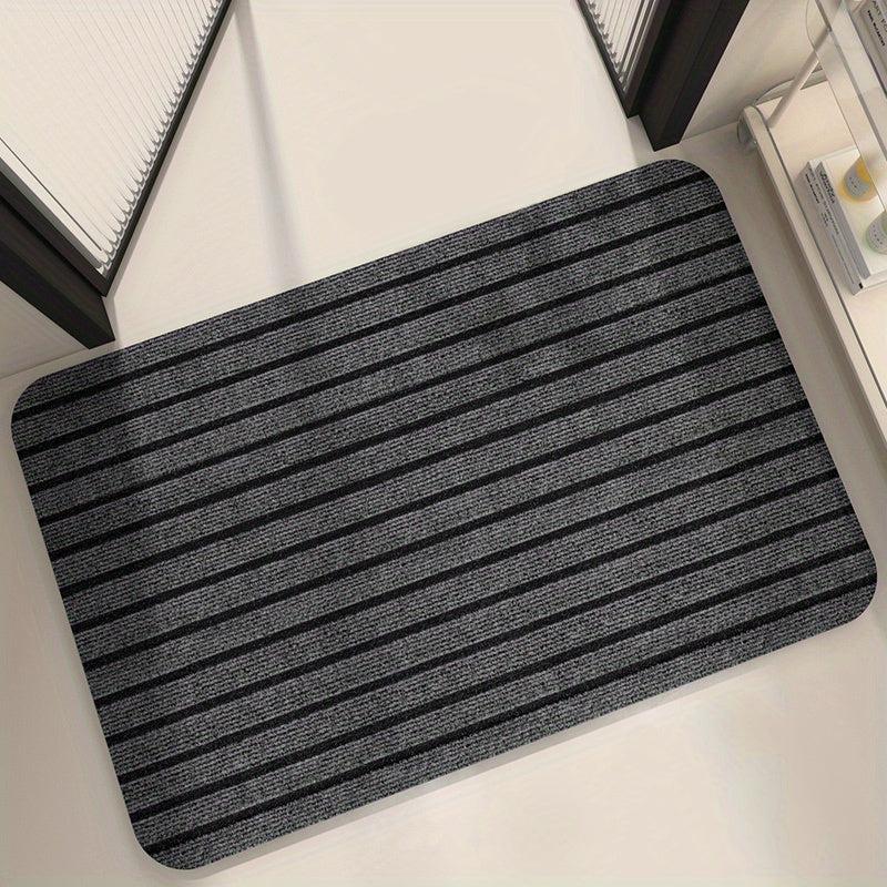 Soft Thickened Kitchen Mat Striped Non-slip Waterproof Runner Rug