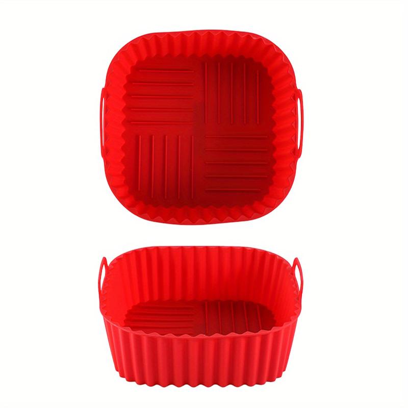 8 Inch Square Reusable Silicone Air Fryer Liner
