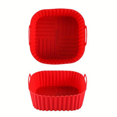 8 Inch Square Reusable Silicone Air Fryer Liner