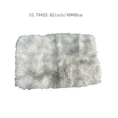 Ultra Soft Tie Dye Grey Carpet Gradient Silk Velvet Area Rug