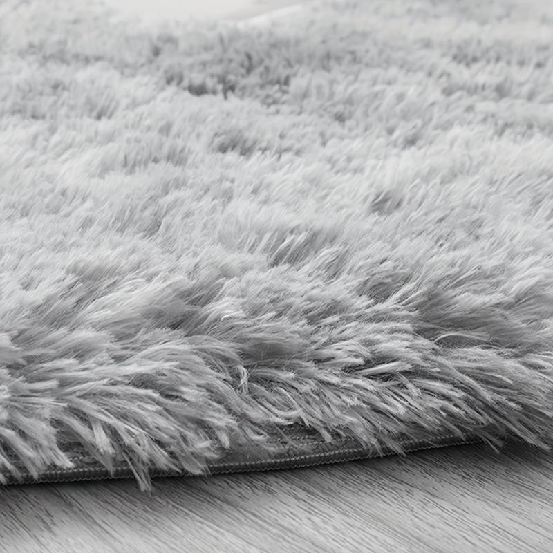 Nordic Grey Circle Rug Carpet for Living Room Bedroom