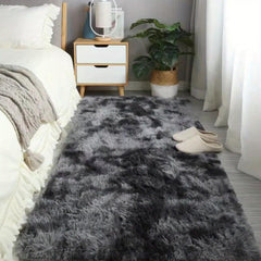 Soft Shag Area Rug Tie Dyed Fluffy Living Room Carpet Plush