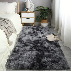 Soft Shag Area Rug Tie Dyed Fluffy Living Room Carpet Plush