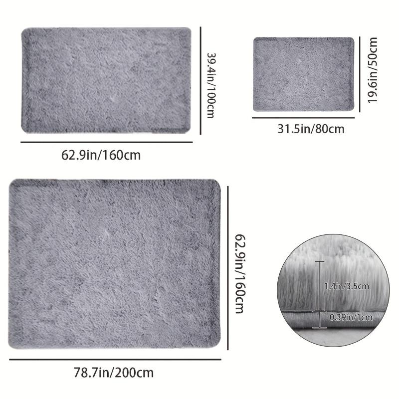 Soft Shaggy Rugs Fluffy Carpets Non slip Thickened Indoor Modern Plush Area Rugs