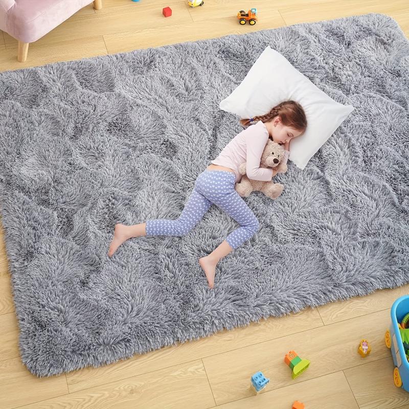 Soft Shaggy Rugs Fluffy Carpets Non slip Thickened Indoor Modern Plush Area Rugs