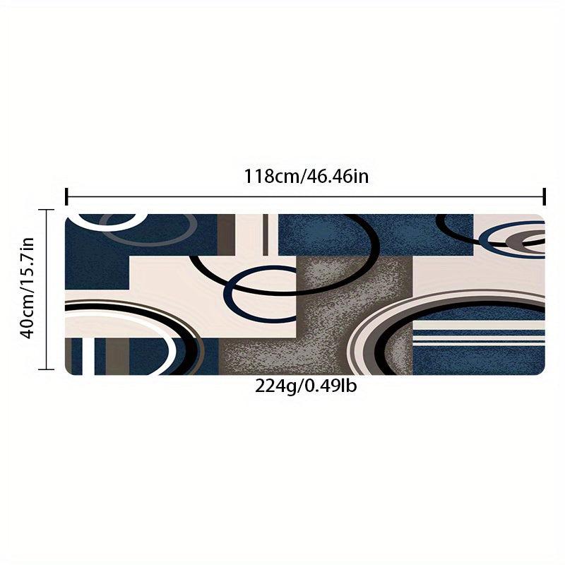 Modern Geometric Shaggy Rug Non Slip Proof Waterproof Dirt Resistant
