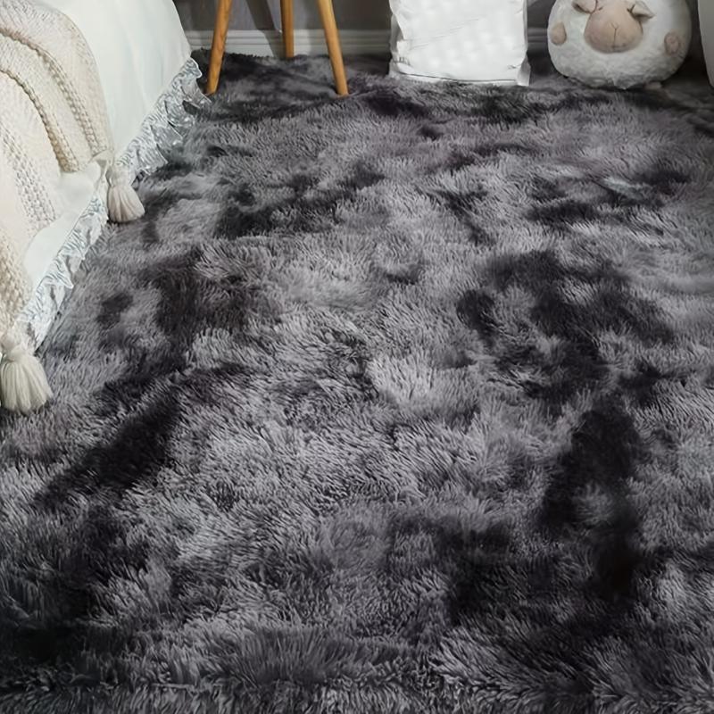 Soft Plush Shag Area Rugs For Living Room Tie dyed Fluffy Shaggy Floor Carpet