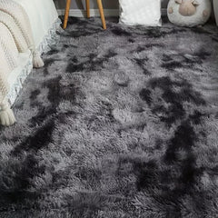 Soft Plush Shag Area Rugs For Living Room Tie dyed Fluffy Shaggy Floor Carpet