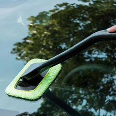 Long Handle Car Windshield Cleaner Brush Kit - Easy Use Wipe Tool