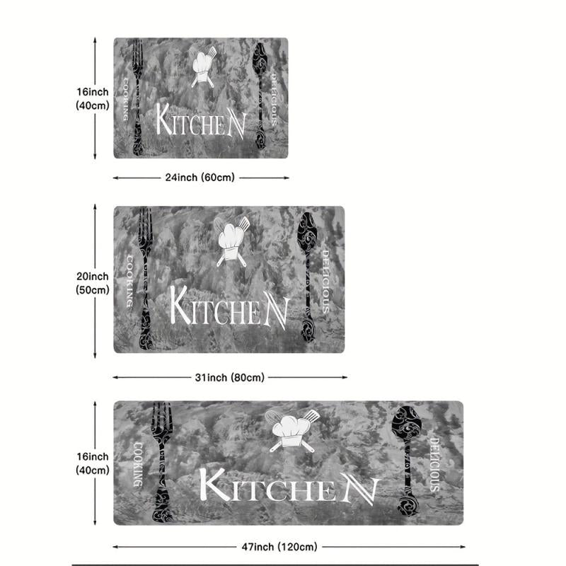 Soft Anti-Fatigue Kitchen Rug Waterproof Non-Slip Mat