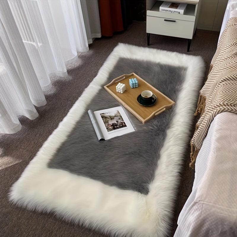 Ultra Soft Plush Area Rug Non-slip Fluffy Faux Fur Sheepskin Rugs