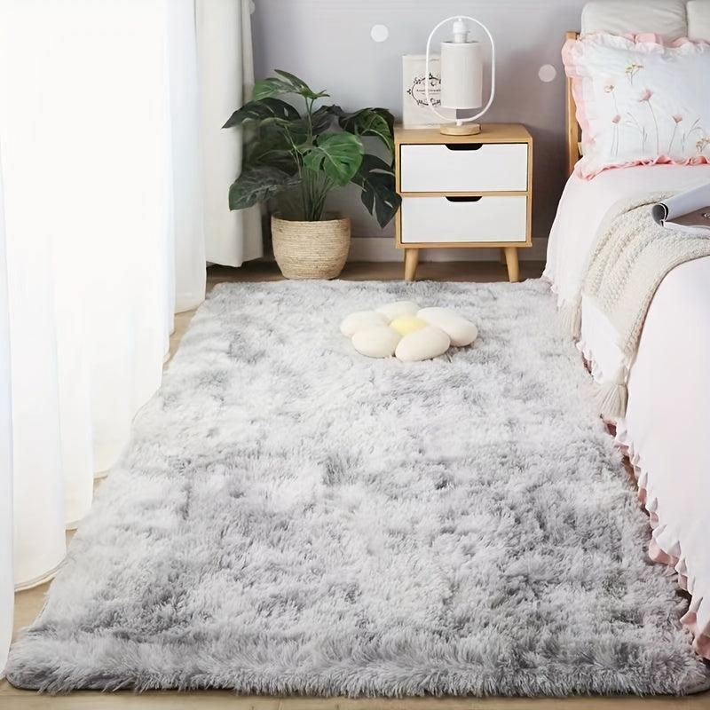 Nordic Fuzzy Rug Soft Plush Living Room Bedroom Carpet
