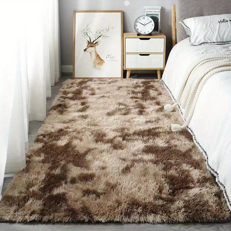 Soft Plush Area Rugs Fluffy Shaggy Floor Carpet Bedroom Decor Non Slip Washable