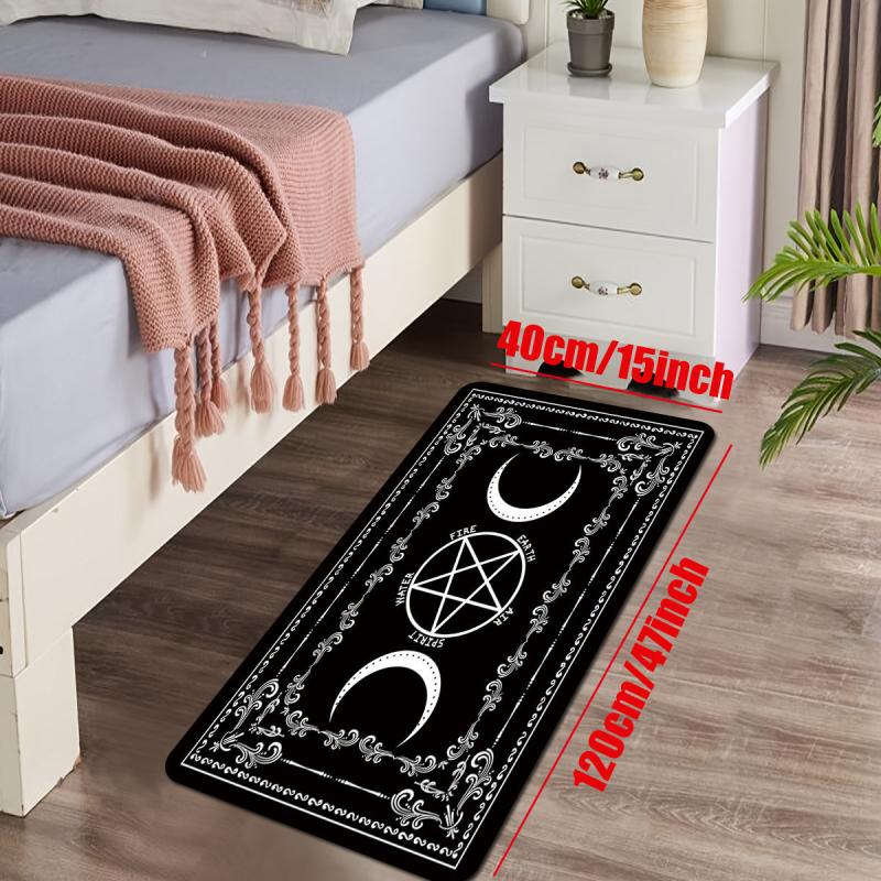 Witch Floor Mat Sun Moon Divination Carpet Living Room Area Rug