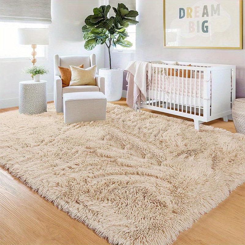 Soft Plush Shag Area Rugs Fluffy Shaggy Floor Carpet