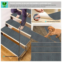 15pcs Non Slip Stair Carpet Runners Safe for Wooden Steps