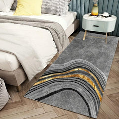 Modern Area Rug Abstract Crystal Velvet Non-slip Soft Fiber Carpet