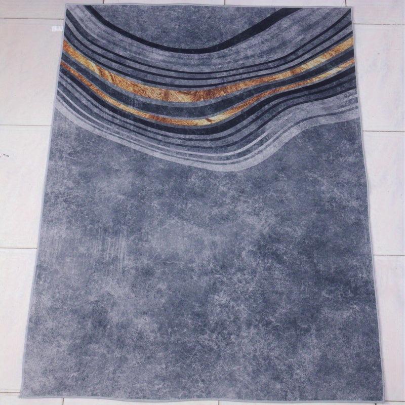 Modern Area Rug Abstract Crystal Velvet Non-slip Soft Fiber Carpet