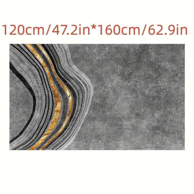 Modern Area Rug Abstract Crystal Velvet Non-slip Soft Fiber Carpet