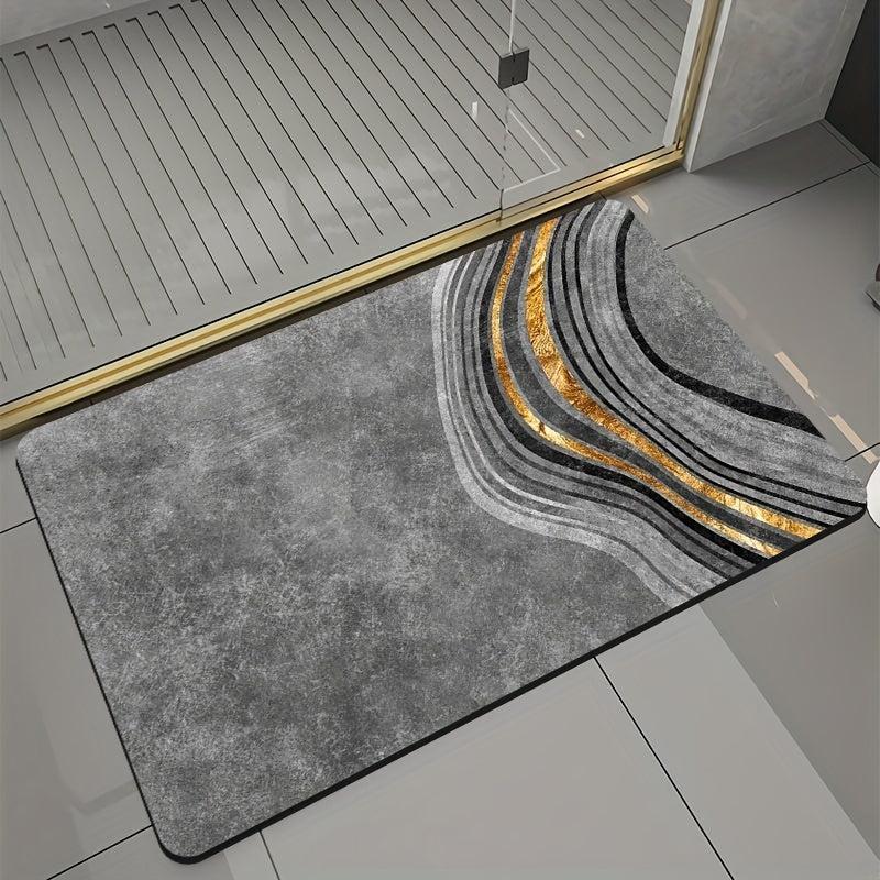 Modern Area Rug Abstract Crystal Velvet Non-slip Soft Fiber Carpet