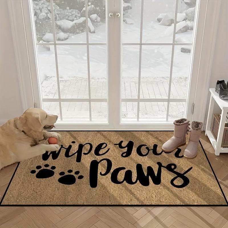 Wipe Your Paws Welcome Mat Non-slip Front Door Low Pile Dirt Resistance