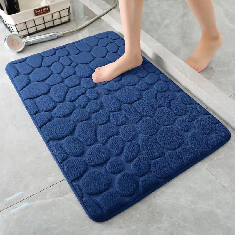 Stone Embossed Carpet Home Floor Mat Kitchen Bathroom Non Slip Mat