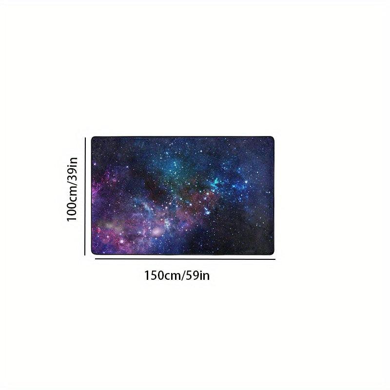 Starry Sky Area Rug Memory Foam Mat Soft Anti Fatigue Door Mat