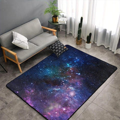 Starry Sky Area Rug Memory Foam Mat Soft Anti Fatigue Door Mat